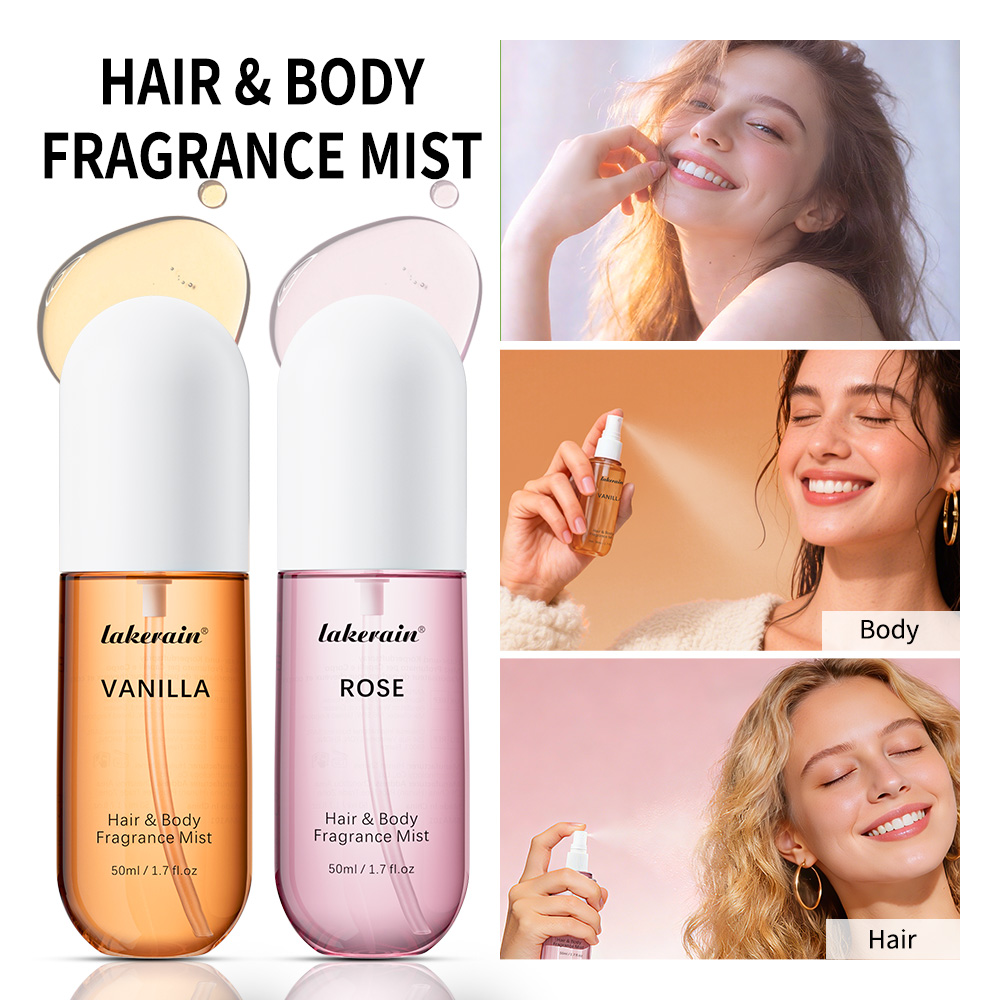 Perfume Fragrance Mist - 50ml Vanilla Rose Fragrance Spray Hair