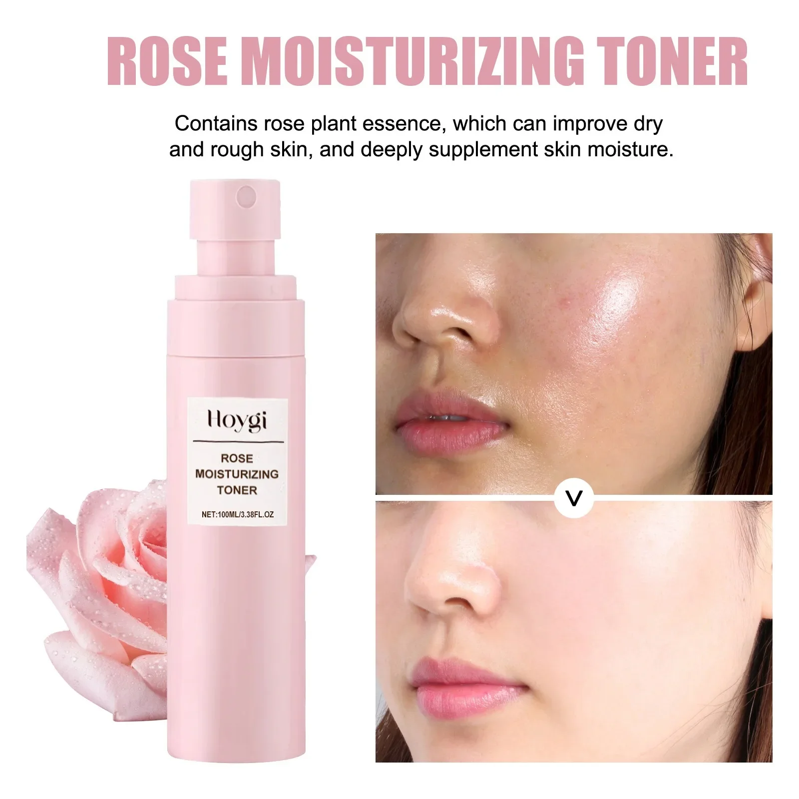Rose Water Spray - Rose Water Facial Spray Moisturizing Toner