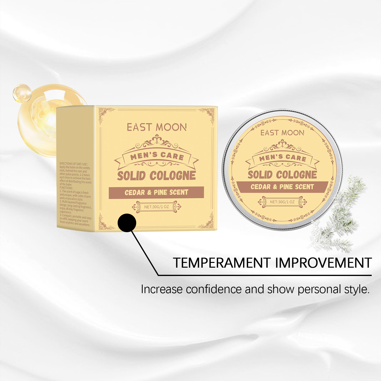 East Moon 30g Cedar Wood Solid - огляд і ціна Cologne Solid Balm